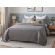 Покривало стьобане графітове з холлофайбером Leleka-Textile 150x220 Покривало Le