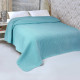 Покривало піке Lotus Home Jessa бірюзове 150×230 см вафельна фактура
