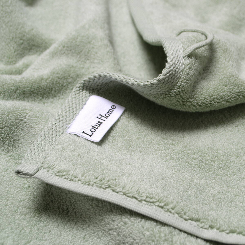 Банні рушники Lotus Home Premium Microcotton Sage Green, 70×140 см, 550 г/м²