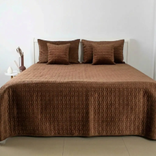 Покривало ТЕП "VELOUR" Коричневий/Мозаїка, 150x210