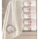 Бамбукові рушники 3D Hayal rose 70×140 см (6 шт)