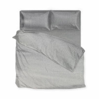 Євро сатинова білизна SoundSleep графіт 200х220 см 2-спальна
