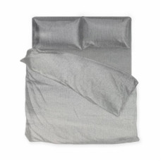 Євро сатинова білизна SoundSleep графіт 200х220 см 2-спальна