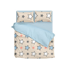 Наволочка SoundSleep з бязі 40×60 см стандарт, блакитна