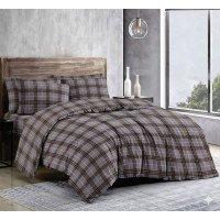 Комплект постільної білизни SoundSleep Tartan Grey, бязь-голд, односпальний 140х215 см
