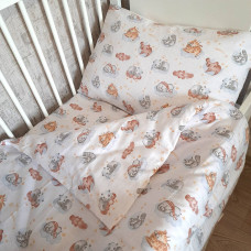 Наволочка дитяча фланель SoundSleep Sleeping animals 40×60 см