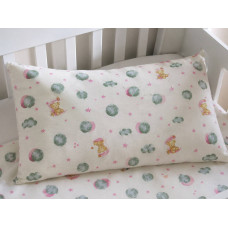 Наволочка дитяча фланелева SoundSleep Bears Balloons 40х60, біла