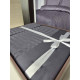 Постільна білизна Satin Strip сімейна ZERON 160х220 ANTRASIT