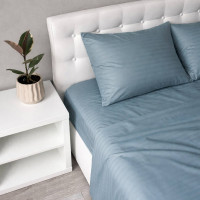 Комплект постільної білизни Emily Fiber Mint Stripe з мікрофібри односпальний 140×205 см