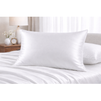 Наволочка SoundSleep Luxion сатинова 40х60 см біла бавовняна