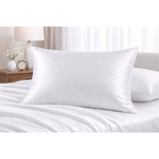 Наволочка SoundSleep Luxion сатинова 40х60 см біла бавовняна