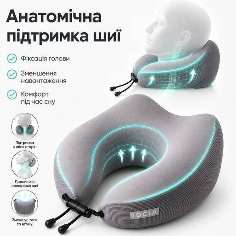 Дорожня ортопедична подушка IDEIA TRAVEL Premium