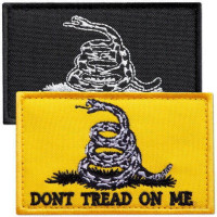 Вишиті тактичні шеврони Don't Tread On Me на липучці, 2 шт