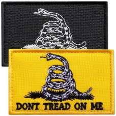 Вишиті тактичні шеврони Don't Tread On Me на липучці, 2 шт