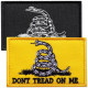 Набір тактичних нашивок «Don't Tread On Me»