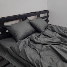 Комплект постільної білизни Бязь Голд-Lux 150x220 графіт