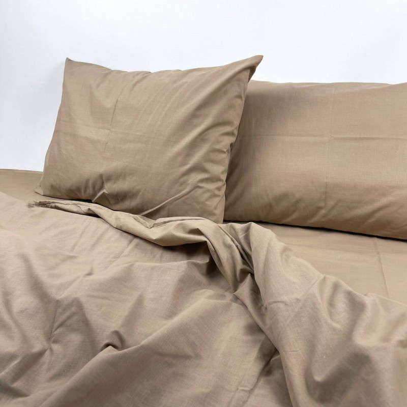 Сімейна постільна білизна Vatyn Бязь Ґолд-Lux Бежева