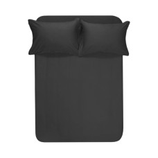 Простирадло сатинове на гумці Lotus Home антрацит