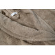 Халат махровий unisex Lotus Home Basic New Line бежевий 2XL