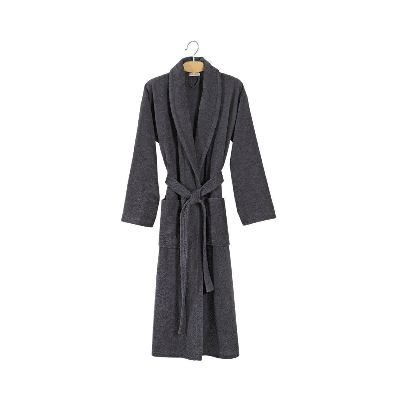 Халат махровий unisex Lotus Home - Basic New Line антрацит L