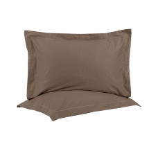 Наволочки сатинові Lotus Home Dakota Modern кавові