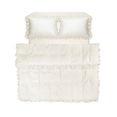 Комплект постільної білизни євро, Washed Cotton, масляний