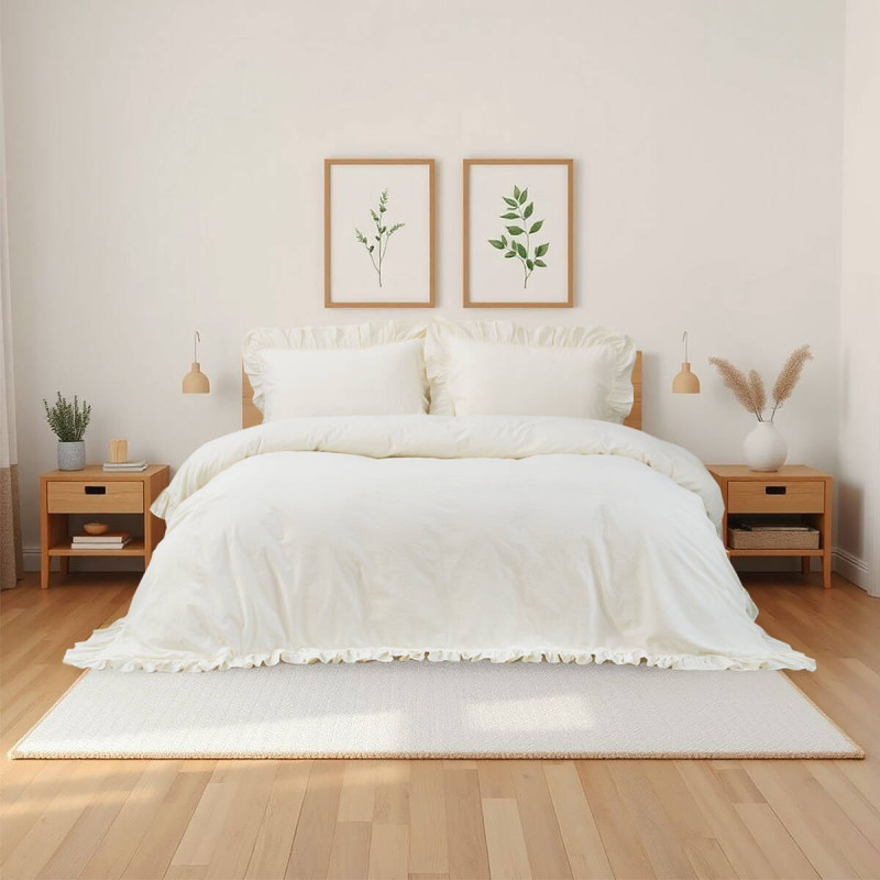 Постільна білизна Lotus Home Kansas fly молочний євро