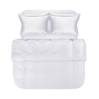 Підковдра сатинова біла 160x220 Lotus Home Carolina