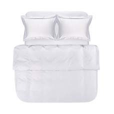 Підковдра сатинова біла 200х220 см Lotus Home Carolina