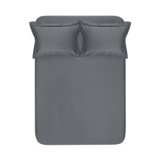 Простирадло сатинове Lotus Home Carolina антрацит 160х200