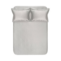 Простирадло сатинове 180x200 сіре Lotus Home