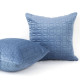 Наволочка декоративна ТЕП VELOUR Синя/Мозаїка 45x45