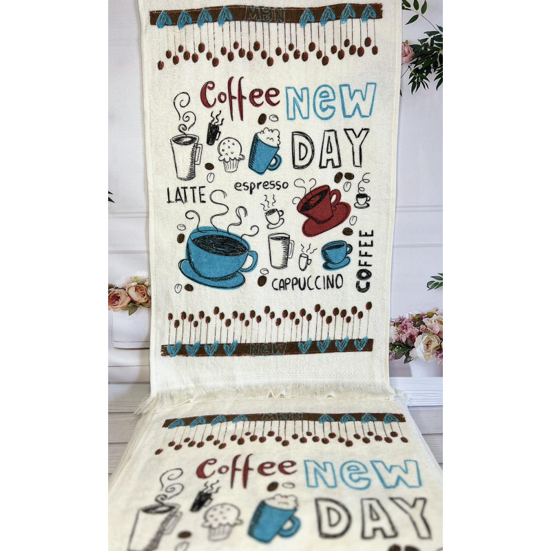 Набір кухонних рушників Coffe Day 40х60 см, 12 штук