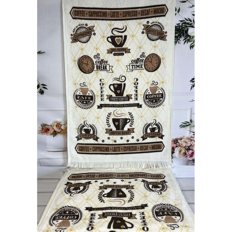 Набір кухонних рушників Hot Coffe Mame 40х60 см, 12 одиниць