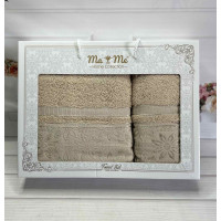 Mame orhideya bej набір 2в1 бавовняні рушники. Туреччина. (82354)