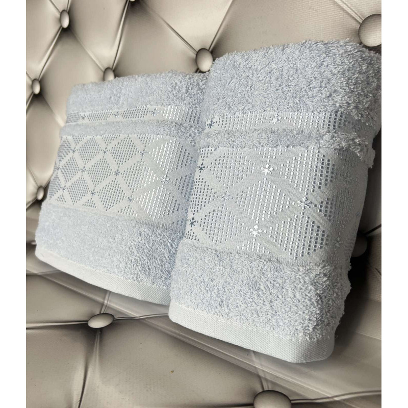 Набір бавовняних рушників Mame Rombik Blue