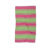 Бавовняний рушник Lotus Home Capri Pestemal 90x160 см зелений з бахромою