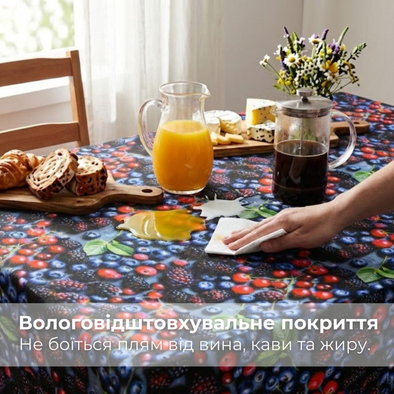 Скатертина з захистом від плям IDEIA 140х170 см