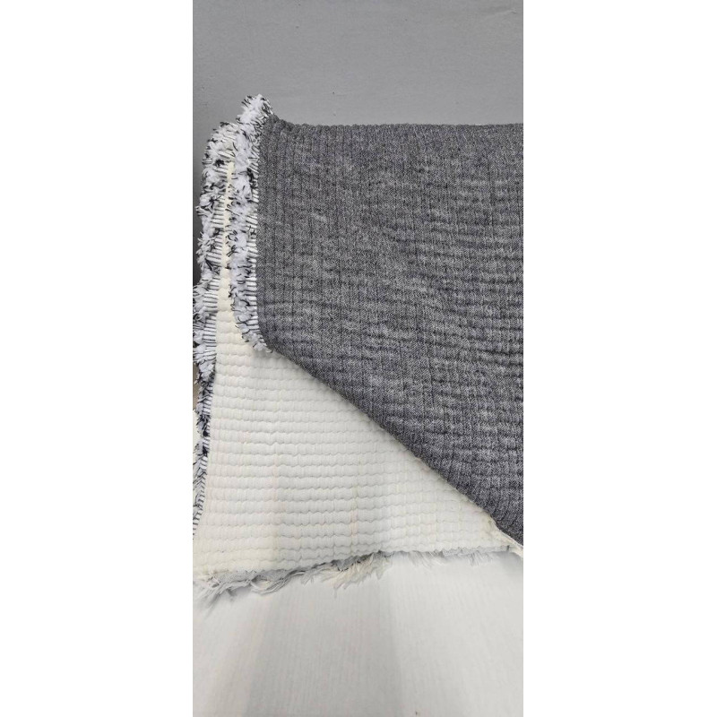 Муслінове покривало 5-шарове Jacquard Exclusive Antrasit
