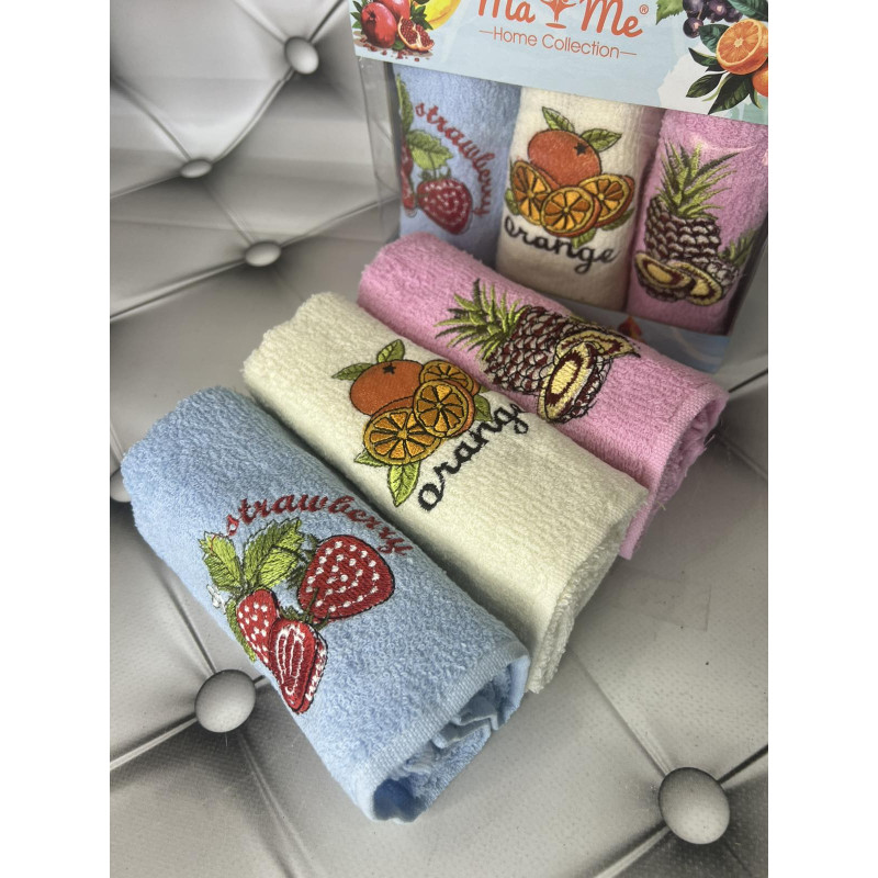 Кухонні рушники Mame Fruit 3в1 30х50 см