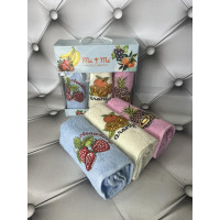 Набір кухонних рушників Mame Fruit 3в1 30х50 см турецького виробництва