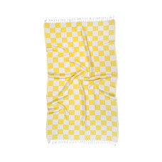 Бавовняний рушник пештемаль Lotus Home Otranto жовтий 90х180 см