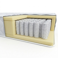 Матрац ортопедичний Homefort «Soft Spring» 80х190 см Білий (367442611)