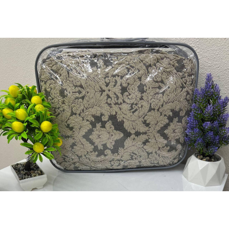 Універсальний жаккардовий чохол на стілець Altinkoza Damask бежевий