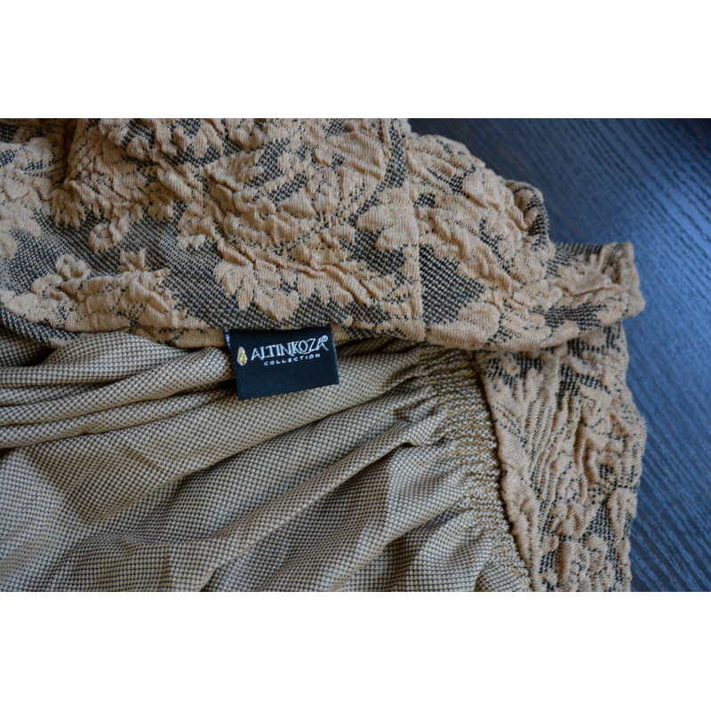 Універсальний жаккардовий чохол на стілець Altinkoza Damask бежевий