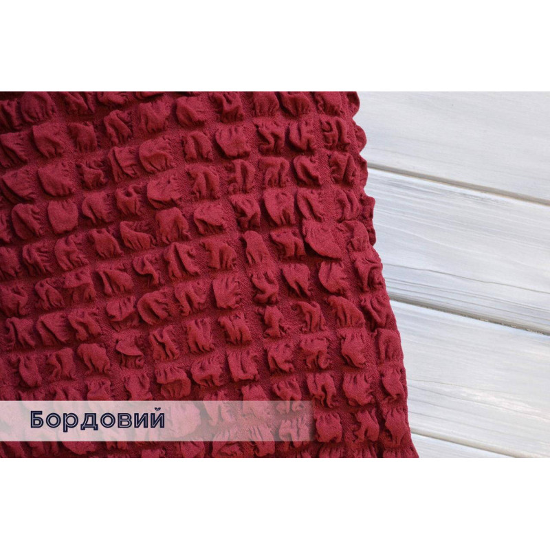Універсальний чохол на кутовий диван Kayra бордового кольору