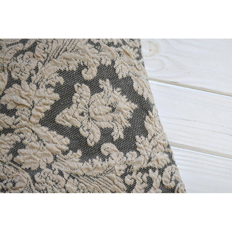 Універсальний жакардовий чохол на стілець Altinkoza Damask кремовий