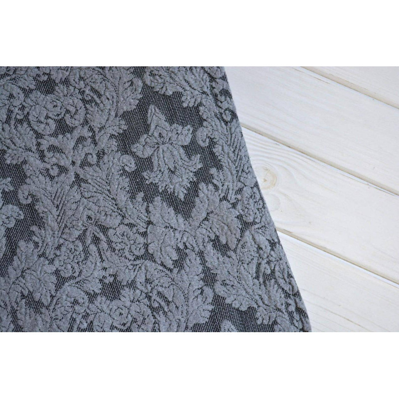 Універсальний жаккардовий чохол на стілець Altinkoza Damask сірий