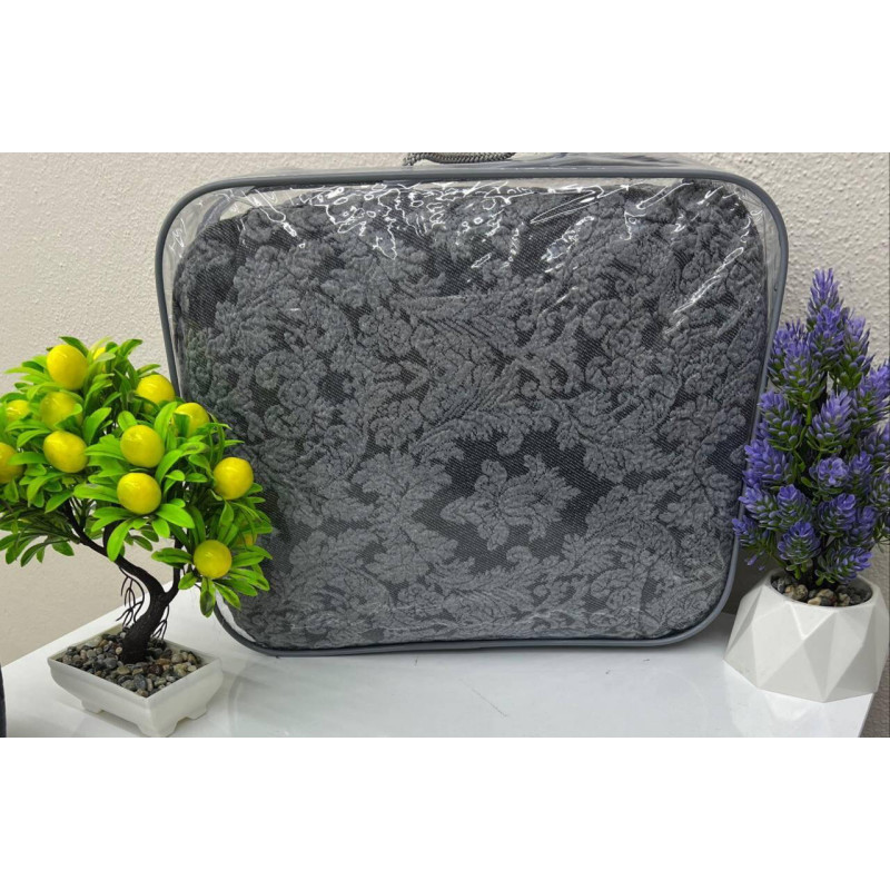 Універсальний жаккардовий чохол на стілець Altinkoza Damask сірий