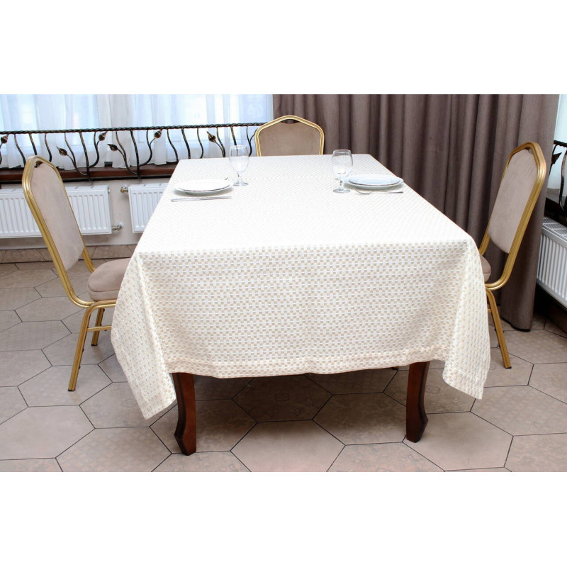 Прямокутна скатертина Kayra Шахматка 160х285 см